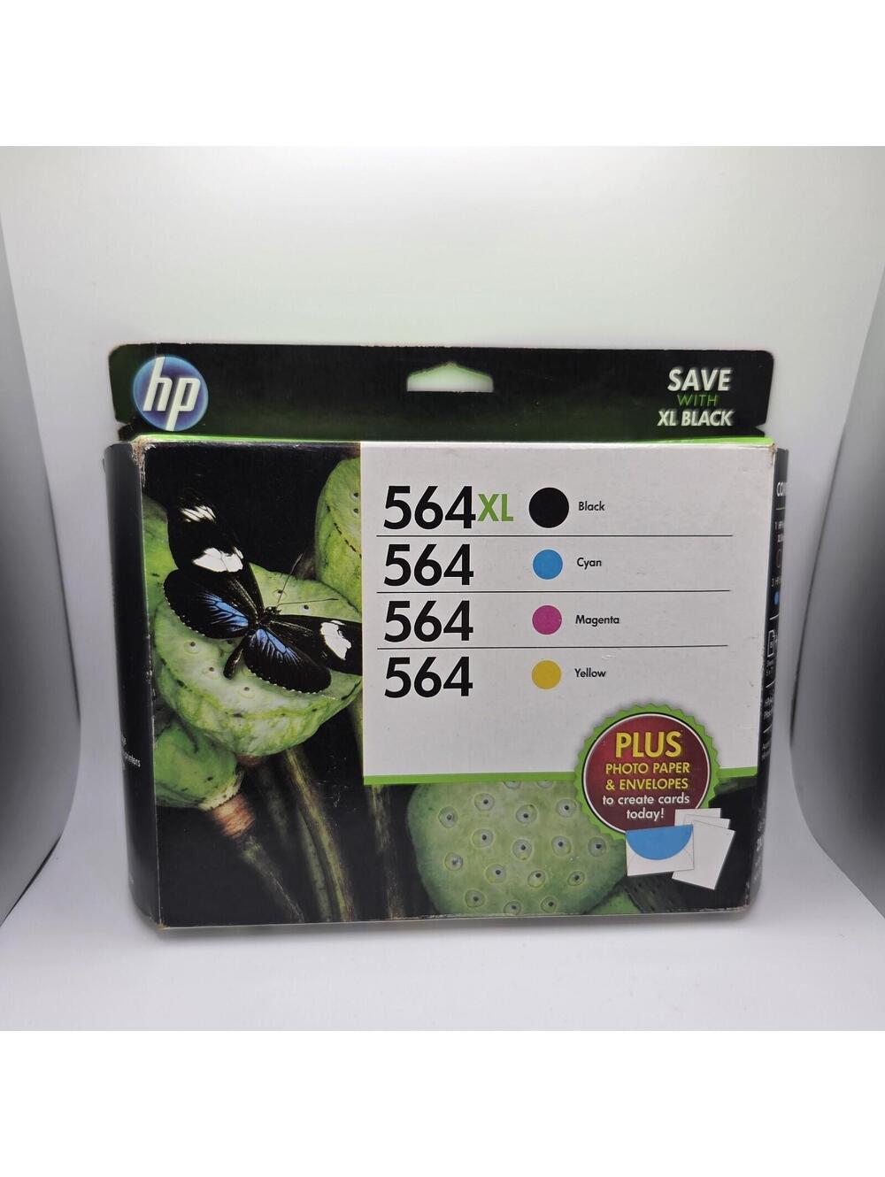 NEW SEALED Genuine OEM HP 564XL Combo Pack Ink Cartridge - 2015